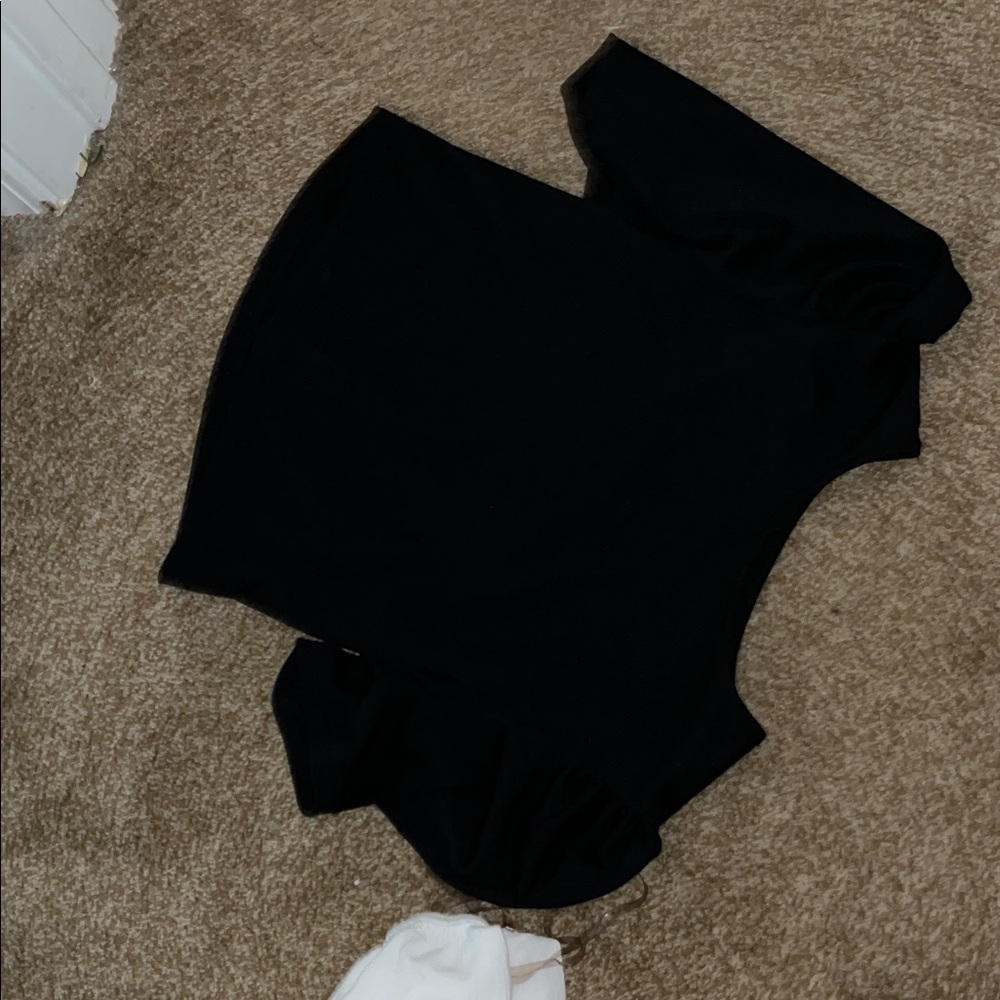 Black One-Shoulder Top